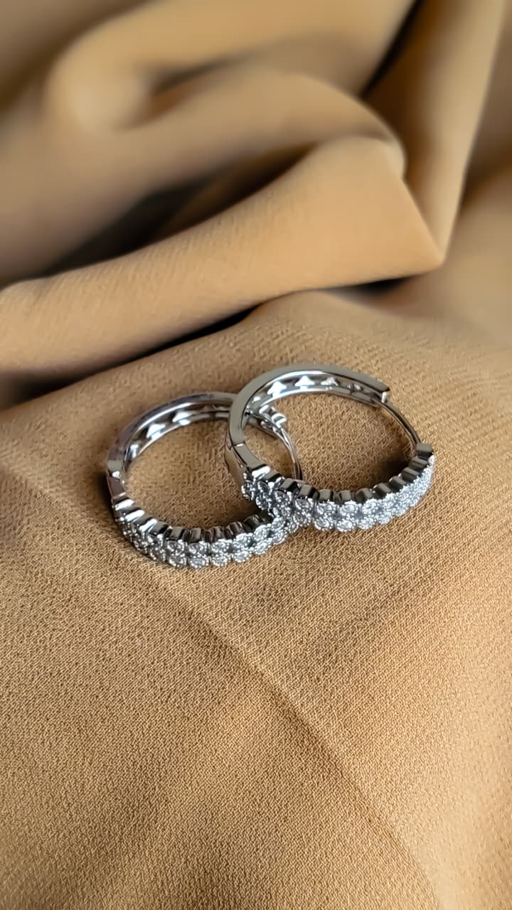 Big Silver Hoops