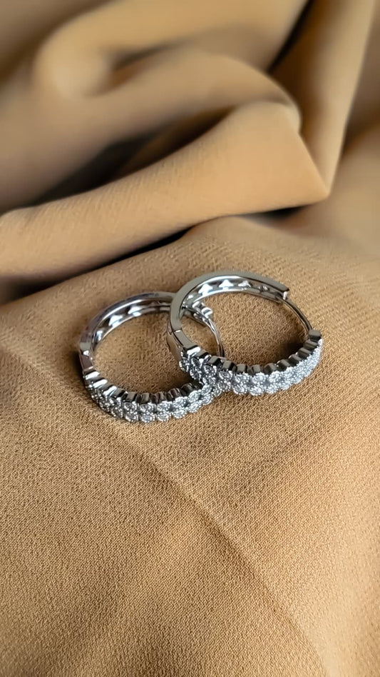 Big Silver Hoops