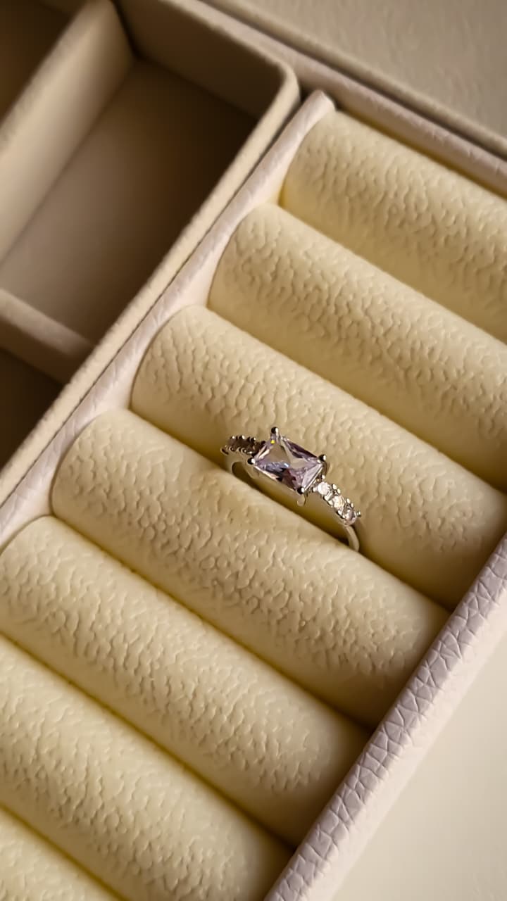 Pave Princess Ring