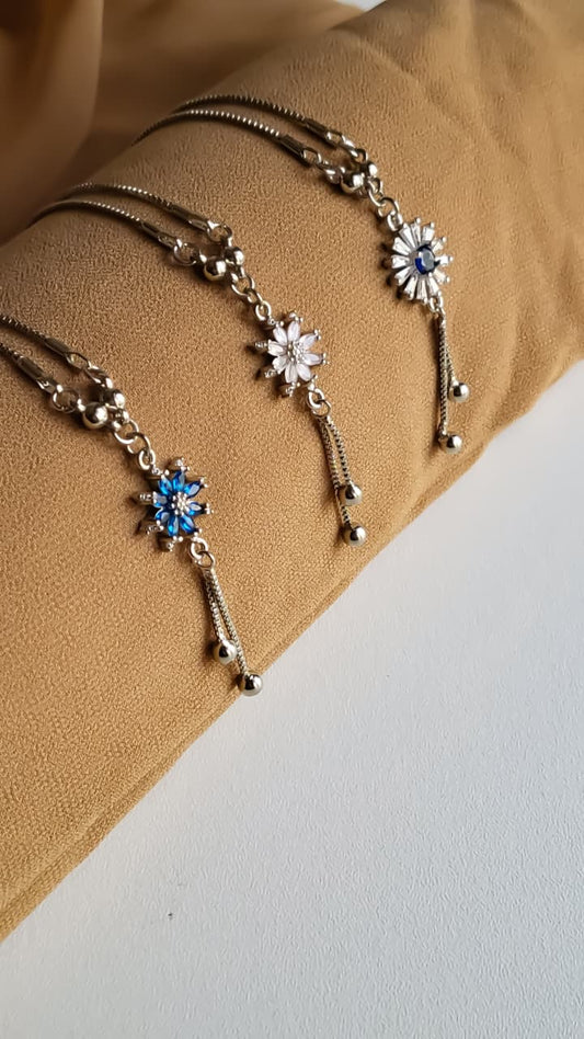 Sapphire snowflake Pendant