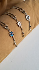 Sapphire snowflake Pendant